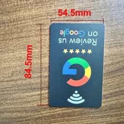 NFC 215 Programmable Google Review Acrylic Stickers Card NFC Station Table 13.56Mhz Waterproof NFC Stand Google Review Card
