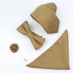 New Solid Color Cotton Men Tie Set Super Soft Suede Necktie Bowtie Suit Vintage Pink Blue Grey For Groom Business Wedding Party