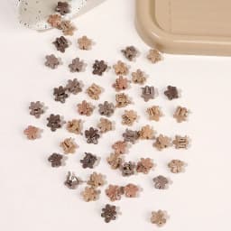 50Pcs Colorful Mini Flower Hair Claw Clips for Girl Cute Hair Styling Accessories Holiday Gift Decorative Bun Clamp Tiny Hair