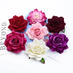 10Pcs 10CM Roses Head Wedding Decorative Plants Wall Diy Christmas Decorations for Home Bride Brooch Artificial Flowers Cheap