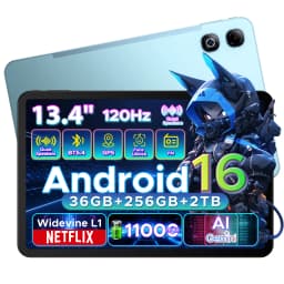 DOOGEE U13 Pro 2 in 1 Tablet PC 13.4" 120Hz Display Android 16 11000mAh Battery 36GB RAM(6+30) 256GB ROM Gemini AI Netflix Widevine L1 Supports Smart Pad