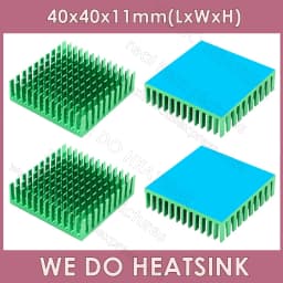 WE DO HEATSINK 40x40x11mm Without or With Thermal Pad 3D Printer Parts Black Aluminum Heatsink for Nema17 42 Stepper Motor