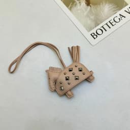 Soft Leather Pony Pendant, Car Pendant, Key Pendant, Handmade Leather New Rivets War Horse Bag Charm, Bag Charm Leather