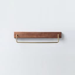 Black Walnut Wood Towel Rack Wall Mounted Retro Towel Bar Wooden Towel Holder 30cm Towel Rail Brass Hooks for Bathroom Kitchen