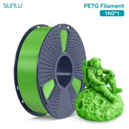 SUNLU 1 Roll PETG Clear Filament 1.75 ±0.02 mm 1 kg Spool (2.2 lbs) High Toughness Neatly Wound Filament Fit Most FDM Printer