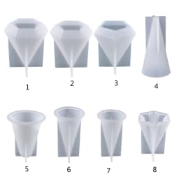 Ring Holder Cone Resin Mold Pyramid Silicone Candle Molds for Resin Casting Soap Aromatherapy Candle Jewelry Making DIY