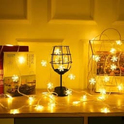 Snowflake Lights String LED Festoon Light Battery Christmas Tree Light Aesthetic Room Decoration Wedding Party New Year's Decor