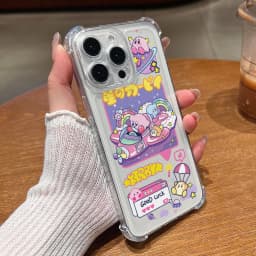 Pink K-Kirbys Phone Case for Samsung Galaxy S26 S25 S24 S23 S22 S21 S20 FE Ultra Plus 5G Soft Anti Drop Cover