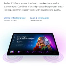 Teclast P35 10.1' Tablet Android 16 3GB (+13GB Virtual) 32GB Lightweight 6000mAh Battery Tablets TDDI Full Lamination with Case Keyboard Stylus
