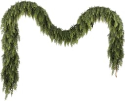 180Cm Artificial Plants Christmas Tree Cypress Leaf Garland Home Party Decor Outdoor Courtyard Pine Rattan Hanging Adorn Wreaths