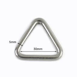 10Pcs 3-5x15-50mm 304 Stainless Steel Triangle Ring Buckle for Dog Harness Leash Webbing Bag Strap Junction Connector Hardware