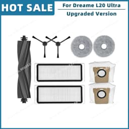 Compatible For Dreame Bot L20 Ultra / L30 Ultra Replacement Parts Accessories Main Side Brush Hepa Filter Mop Dust Bag