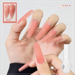 1-6pcs SHAKA Spring Ice Skin Naked Pink Gel Nail Polish 2026 New Style Versatile And Stylish Nail Art Nail Supplies