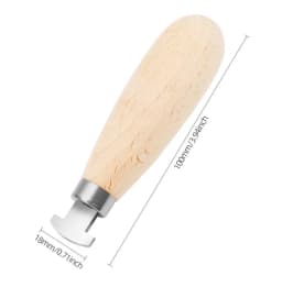 Jewelry Stone Setting Tools Kit - Grooved Prong Pusher Square Bezel Pusher Bezel Roller with Wooden Handle for Jewelry Making