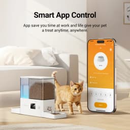 ROJECO 8.5L Automatic Pet Feeder Water Fountain WIFI APP Remote Control Smart Dog 5L Food Dispenser 3.5L Gravity Water Drinker 