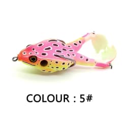 Goture Frog Type Topwater Lure Silicone Thunder Fishing Lure 8/9/10 CM Double Propeller Soft Bait Artificial Wobbler For Fishing