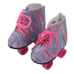 8CM Doll Roller Skates For 18-inch American Dolls Lace-up Cute Roller Skates Boots Shoes For 43cm Baby Newborn&OG,DIY Girl Dolls