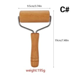 1PC Rolling Pin Pastry and Pizza Baker Roller Wooden Baking Crush Nuts Crackers Cookies Kitchen Utensils