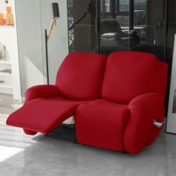 1/2/3 Seater Soft Recliner Sofa Cover Solid Color Simple Single Sofa Slipcover Relax Couch Armchair Protector Case Removable