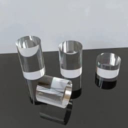 Clear Acrylic Column Sheet Stamping Block for Jewelry Packaging & Display Cosmetics Stand Photography Props Rings Holder Riser