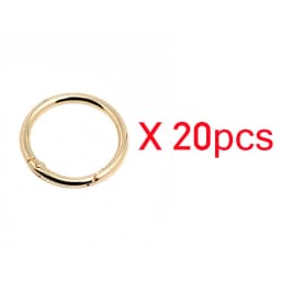 5-30pcs O Rings Metal Bag Buckles 16-38mm Openable Spring Clasp Carabiner Clip Snap Hook Keychain for DIY Handbag Accessories