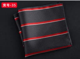 23CM Mens Woven Polyester Pocket Square Embroidered Jacquard Hanky Scarf Best Man Korean Formal Wedding Bridegroom Handkerchief