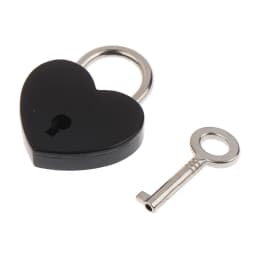 1Set Heart Shape Padlocks Luggage Hardware Locks With Key Lock For Travel Wedding Jewelry Box Diary Book Suitcase Christmas Gift
