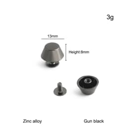 20/50/100PCS 8-15mm Metal Screwback Rivet Studs For Leather Craft Luggage Handbag Purse Bottom Protective Feet Nails Accessories