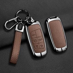 Car Key Case Holder For Jeep WK2 KL BU MP Renegade Grand Cherokee Dodge Ram Charger Challenger Chrysler 300C Journey 5Buttons
