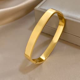 Greatera 5/8mm Wide Bracelet Square Adjustable Delicacy Original Design Stainless Steel Popular Men Women's Bangle Jewelry Gift