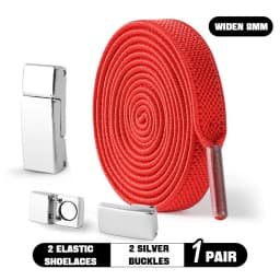 Magnetic Lock Shoelaces without ties Elastic Laces Sneakers No Tie Shoe laces Kids Adult Running Tennis 8mm Width Flat Shoelace