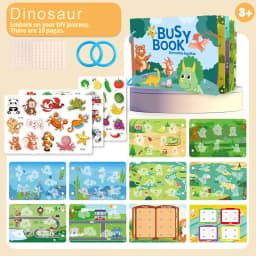 1Set Puzzle DIY Quiet Book Busy Book Animal Number Letter QuietBook Montessori Interactive Preschool Enlightenment Card Book ZYF