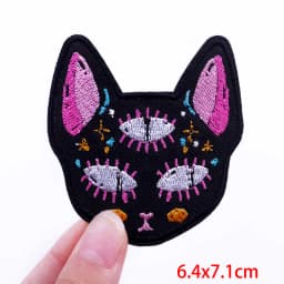Hot New Animal Cat Embroidered Patches Iron On Patches For Clothing Thermoadhesive Patches Cartoon/Frog Dinosaur Duck Patch DIY