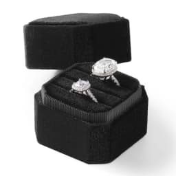 Oirlv Wedding Flanner Ring Box Engagement Triple Slot Square Ring Box Modern Wedding Marry Gifts Muti Color 1/2/3 Slots Ring Box