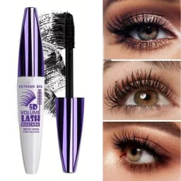 Waterproof 4D Mascara Thick Long Smudge-proof Plump Encrypted Long-lasting Curling Large Eye Makeup Makeup Tools