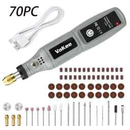 Vakee 16000RPM Rotary Tool, 3.7V USB Rechargeable Mini Grinder Pen, Portable Electric Tool for DIY Craft, Jewelry Makin