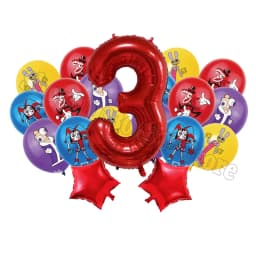 The Amazing Digitals Circus Digit 1-9 Balloons Kids Kawaii Birthday Decoration Baby Shower Gender Reveal Party Supplies Gift New