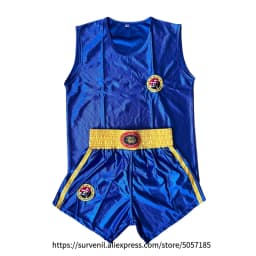 Muay Thai Shorts Quick Dry Boxing Clothes Men Women Kids Sanda Wushu Uniform Gym Martial Arts MMA Suit Boxing Shorts and Vest