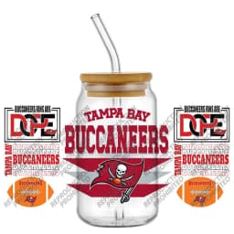 Waterproof Scratch Resistant 3D UV DTF Cup Wraps Vintage American Rugby Cold Transfer Stickers for 16oz Libbey Glass