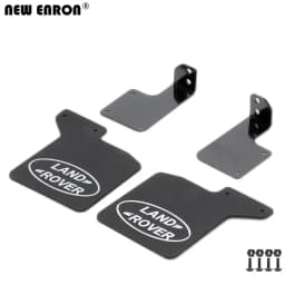 NEW ENRON Rubber Quarters Front & Rear Fender Mud Flaps Aluminum Bracket Set for RC Crawler Car 1/10 Traxxas TRX4 Tamiya D110