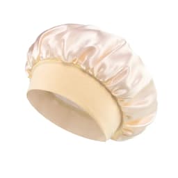 Satin Bonnets Night Sleeping Cap Large Elastic Wide Soft Band Colorful Silk Hat for Curly Hair Care Beauty Makeup for Women