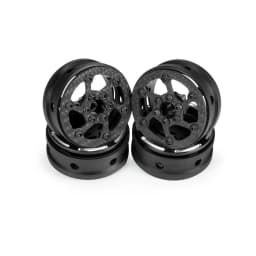 4Pcs 1.9 Inch Carbon Fiber Wheels Rim for 1/10 RC Car Crawler Capra SCX10 RR10 TF2 Element Enduro Gmade R1 Cheater Rigs 1.9S DIY