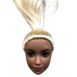 1/6 Doll Head Toys DIY Toy Rare Face Doll Parts Colorful Hair Doll Accessories Brown White Beige Skin Doll Heads Figures