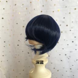 Doll's Wig for 1/3 1/4 1/6 1/8 Male Female Bjd Doll Wolf Tail Type Short Hair Diy Girl Toys Dress Up Doll Accessories, No Doll