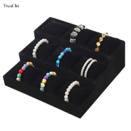 4/8/12 Grids Watch Display Stand Bracelet Holder Organizer Watches Storage Jewelry Pillow Holder Jewelry Display Tray