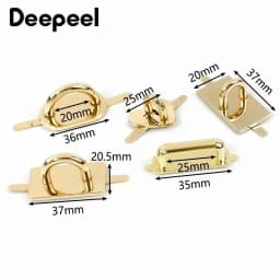 4/10Pcs Deepeel Metal Arch Bridge Buckle Bag Straps Connector Clasp for Handbag Purse Side Clip D Ring Hook DIY Crafts Accessory