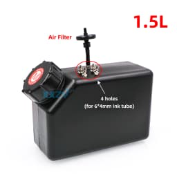 1.5L UV Ink Cartridge for UV Flatbed Printer Ink Bottle with Level Sensor Stirring Motor 1.5L Bulk CISS 1500ml White Ink Tank