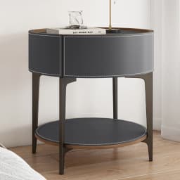 Unique Design Bedside Table Modern Aesthetic Italian Luxury Style Nightstands Drawers Storage Mesita De Noche Bedroom Furniture