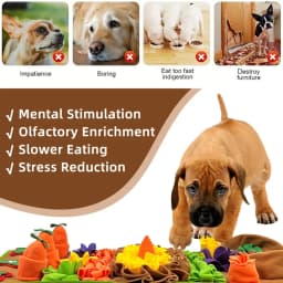 Pet Dog Snuffle Mat Slow Feeding Training Toy for Indoor/Outdoor Activities Wool Fleece Dog Puzzle Toy Pet Stuffy Foraging Pads
