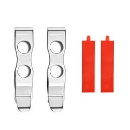 TONIFE Multipurpose Clip Mountable Attachable Pocket Clip for Belt Holster for Smartphones Hip Clip Stainless Steel Adhesive